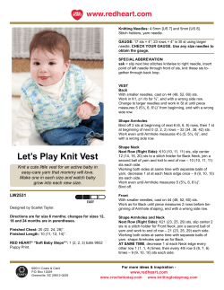 Let`s Play Knit Vest