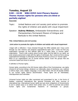 Aug 23 Joint Plenary 1 - Human Rights keynote