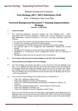 Core Strategy - Mid Suffolk District Council