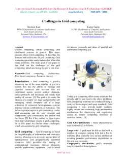 Challenges in Grid computing