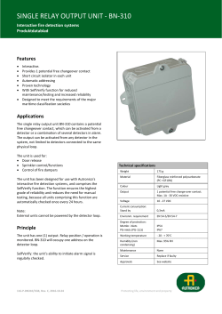 Single relay output unit - BN-310