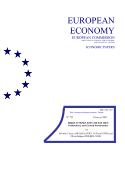 European Economy. Economic Papers. 222/2005. Impact of market