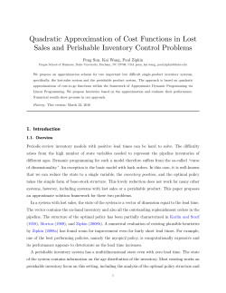 Quadratic Approximation of Cost Functions in Lost Sales and