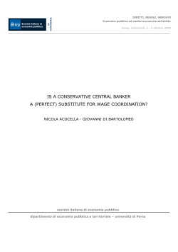 is a conservative central banker a (perfect) substitute for wage