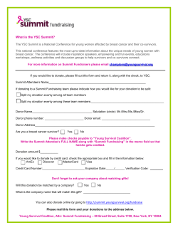Donation Form - YSC National Summit