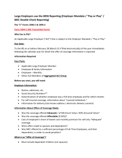 Large Employers use the 6056 Reporting