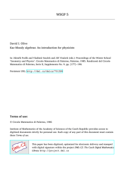 Kac-Moody algebras: An introduction for physicists