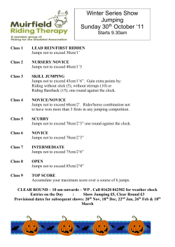 Class 1 - Muirfield Riding Therapy