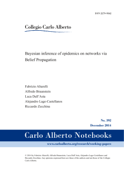 Bayesian inference of epidemics on networks via Belief Propagation