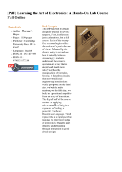 Learning the Art of Electronics: A Hands-On Lab