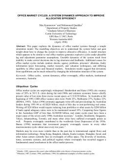 Office Market Cycles - System Dynamics Society