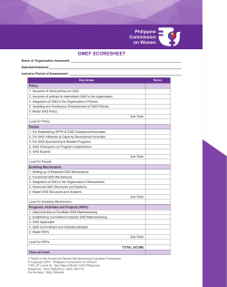 gmef scoresheet - Philippine Commission on Women