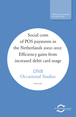 Social costs of POS payments in the Netherlands 2002–2012