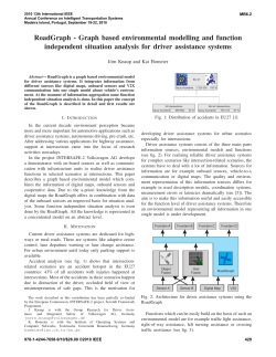 RoadGraph - Graph Based Environmental Modelling and Function