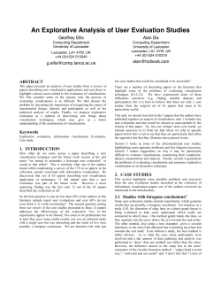 An Explorative Analysis of User Evaluation Studies