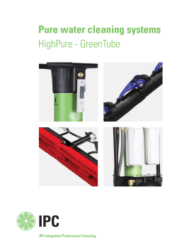 Pure water cleaning systems HighPure