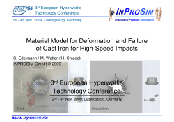 Material Model for Deformation and Failure of Cast Iron for High