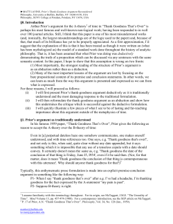 Prior`s Thank-Goodness Argument Reconsidered