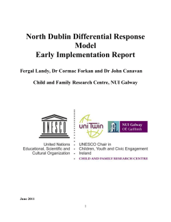 North Dublin Differential Response Model Early Implementation