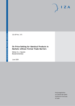On Price-Setting for Identtical Products in Markets without
