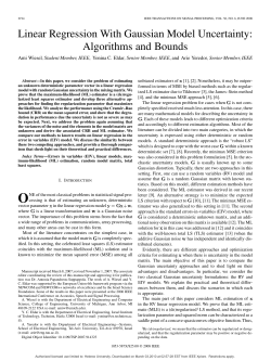 Linear Regression With Gaussian Model Uncertainty: Algorithms