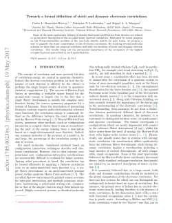 Towards a formal definition of static and dynamic electronic