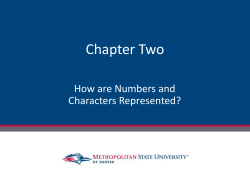Chapter Two - MSU Denver Sites