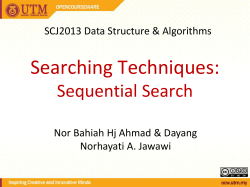 Searching Techniques: