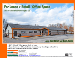 2,857 SF Retail / Office Space available for Lease Space Consists of