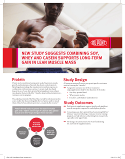 New study suggests combiNiNg soy, whey aNd caseiN supports