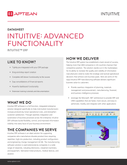 intuitive: advanced functionality