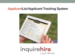 ApplicantList Applicant Tracking System Who is Inquirehire?