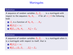 Martingales