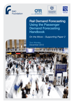 Rail Demand Forecasting Using the Passenger