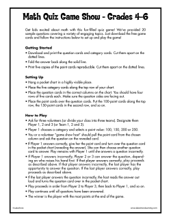 Math Quiz Games - Lakeshore Learning