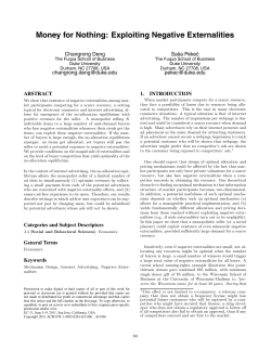 Money for Nothing: Exploiting Negative Externalities