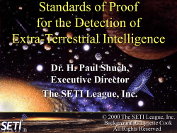 Standards of Proof for the Detection of Extra