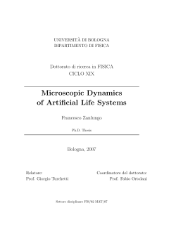 Microscopic Dynamics of Artificial Life Systems