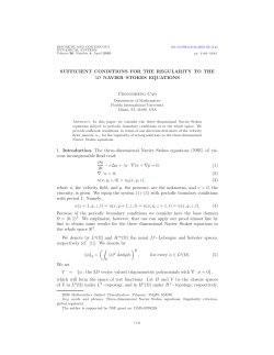 SUFFICIENT CONDITIONS FOR THE REGULARITY TO THE