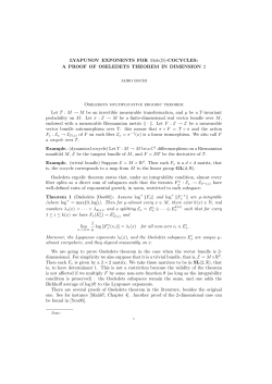 LYAPUNOV EXPONENTS FOR Mob(D)