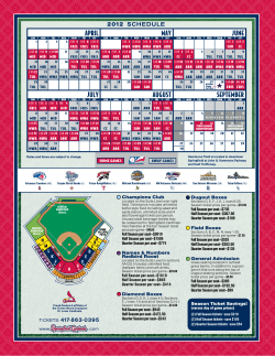 Champions Club Full Season per seat&mdash;$3010 Half