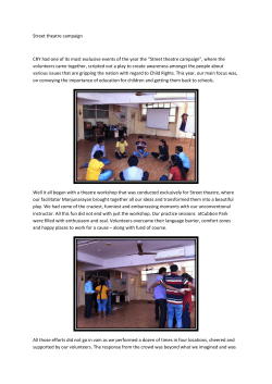 Street theatre campaign CRY had one of its most exclusive events of