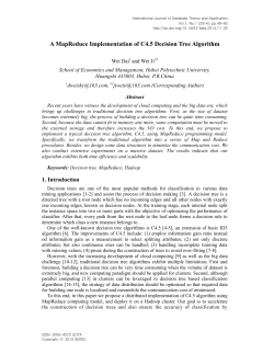 A MapReduce Implementation of C4.5 Decision Tree Algorithm