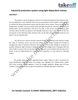Industrial protection system using light dependent