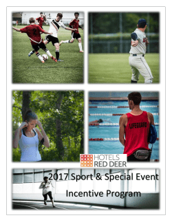 2017 Sport and Special Event Funding Program