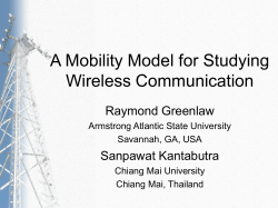 Mobility Model.