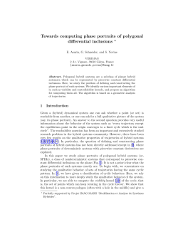 Towards computing phase portraits of polygonal differential