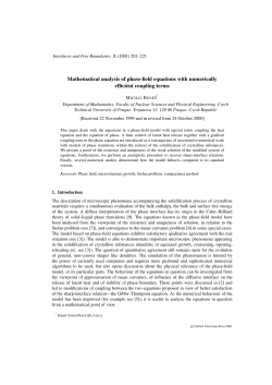 Mathematical analysis of phase-field equations with numerically