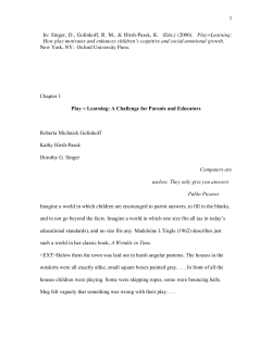 Play=Learning - Kathy Hirsh