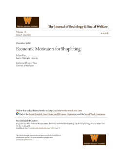 Economic Motivators for Shoplifting